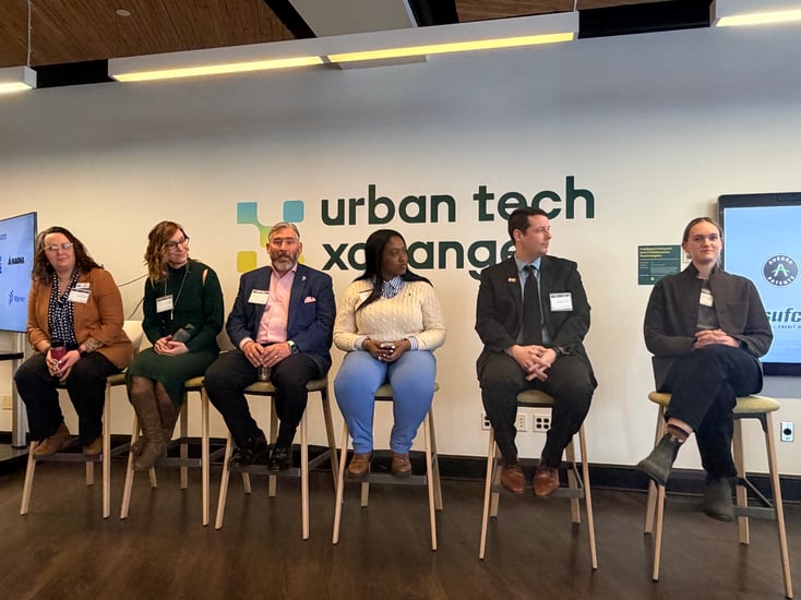 Nos panelistes lors de l'événement à l'Urban Tech Xchange