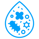 Pathogens in water icon