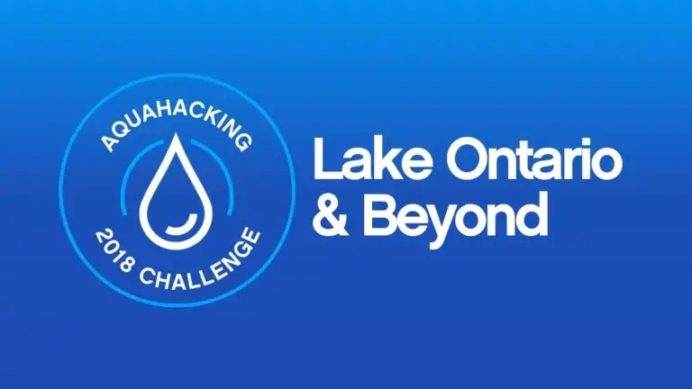 AquaHacking Challenge Lake Ontario 2018 logo and page link